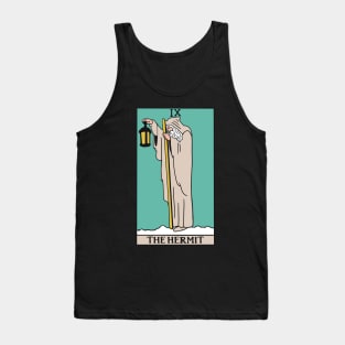 The Hermit Tarot Card - Witchy Magic Tank Top